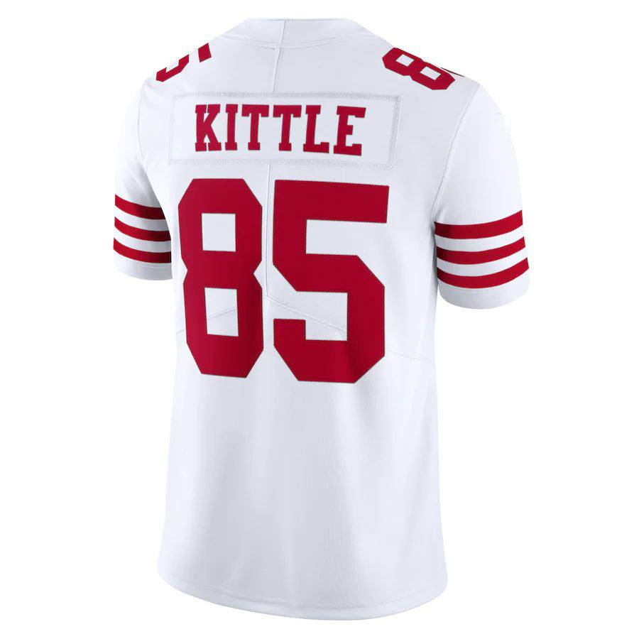 SF.49ers  # 85 George Kittle New White Stitched American Football Jerseys 2022