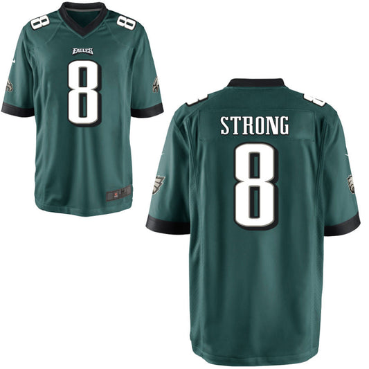 Football Jerseys P.Eagles #8 Carson Strong Player Stitched Game Jersey