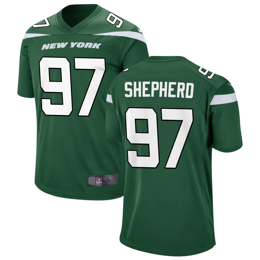Football Jerseys NY.Jets #97 Nathan Shepherd Player Stitched Game Jersey