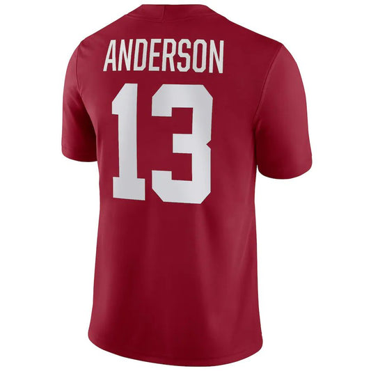 A.Crimson Tide #13 Aaron Anderson NIL Replica Football Jersey Stitched American College Jerseys