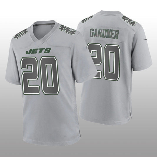 NY.Jets #20 Ahmad Gardner Gray Game Atmosphere Retired Player Jersey Stitched American Football Jerseys
