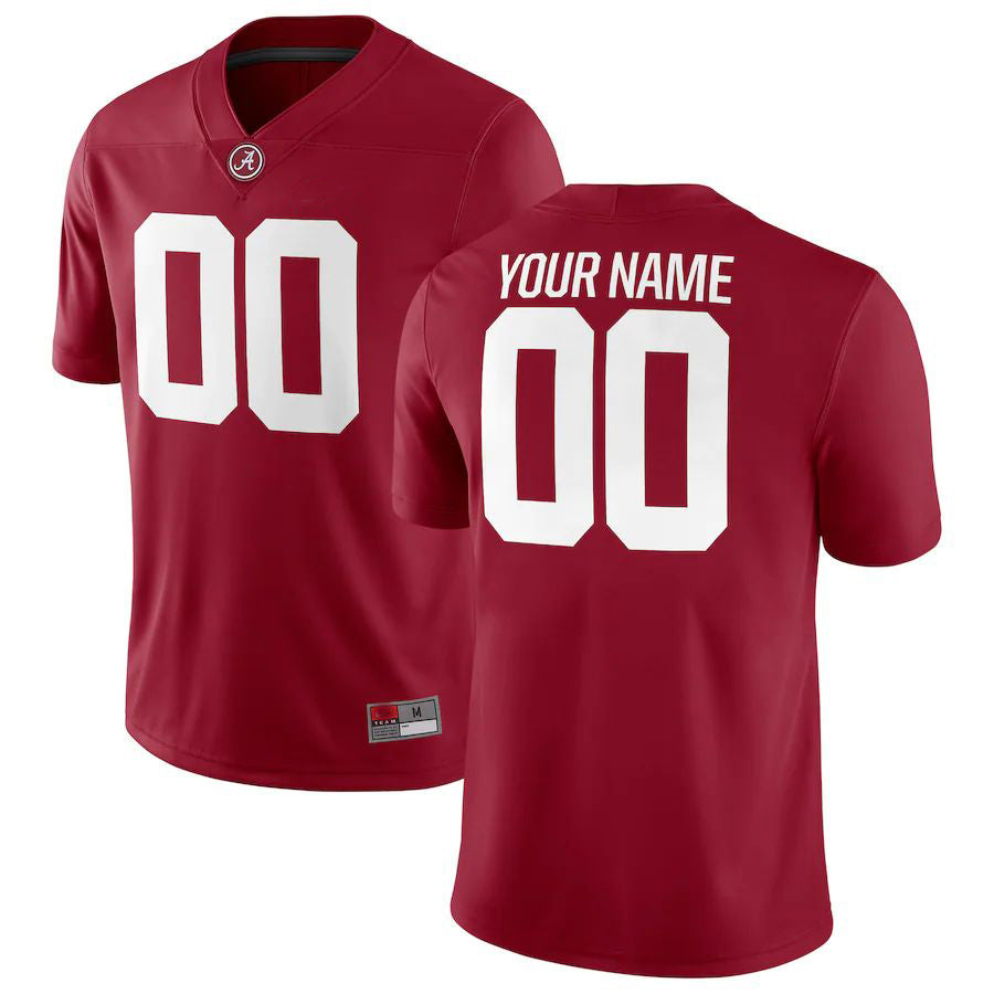 Custom A.Crimson Tide Football Game Jersey  Crimson American Stitched College Jerseys