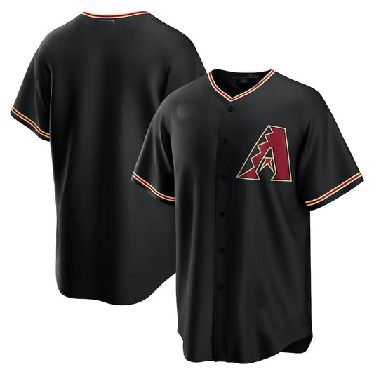 Arizona Diamondbacks Alternate Replica Team Jersey - Black Stitches Baseball Jerseys