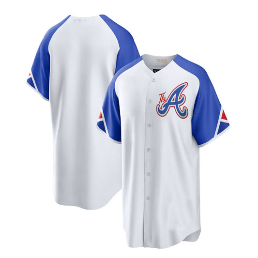 Atlanta Braves White 2023 City Connect Authentic Player Jersey Stitches Baseball Jerseys