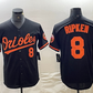 Baltimore Orioles #8 Cal Ripken Jr Number Black Cool Base Stitched Jersey Baseball Jerseys