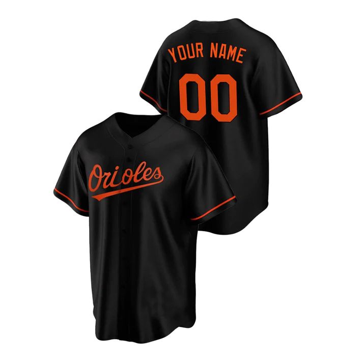 Custom Baltimore Orioles Black Jersey Men Youth Women Stitched Baseball Jerseys