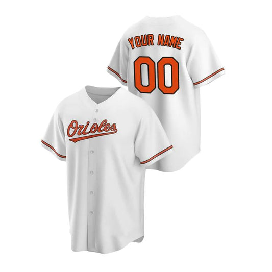 Custom Baltimore Orioles Men Youth Women White Jersey Stitched Baseball Jerseys