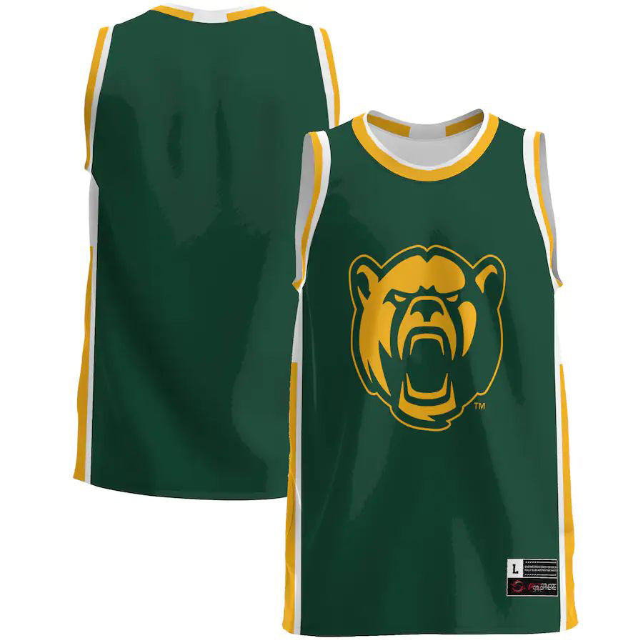 B.Bears Basketball Jersey Green Stitched American College Jerseys