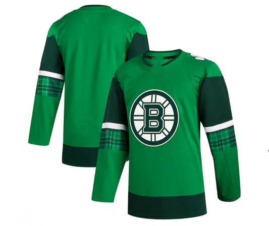 B.Bruins 2023 St. Patrick's Day Primegreen Authentic Jersey - Kelly Green Stitched American Hockey Jerseys