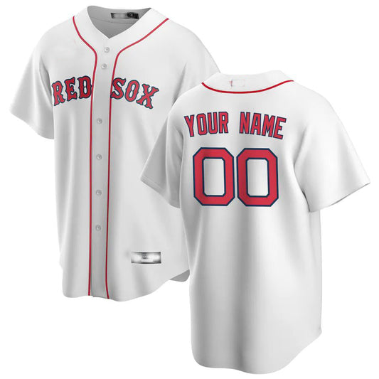 Custom Boston Red Sox Gray Home Replica Custom Jersey Baseball Jerseys