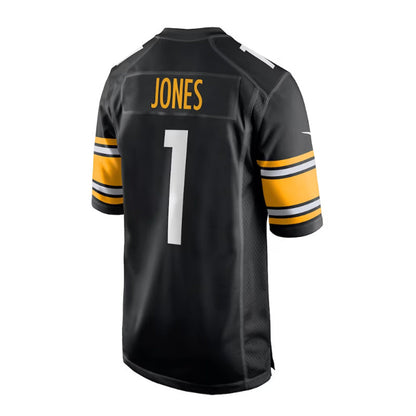 P.Steelers #1 Broderick Jones 2023 Draft First Round Pick Game Jersey - Black