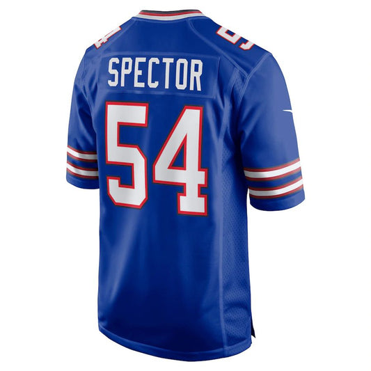 B.Bills #54 Baylon Spector Royal Game Jersey Stitched American Football Jerseys