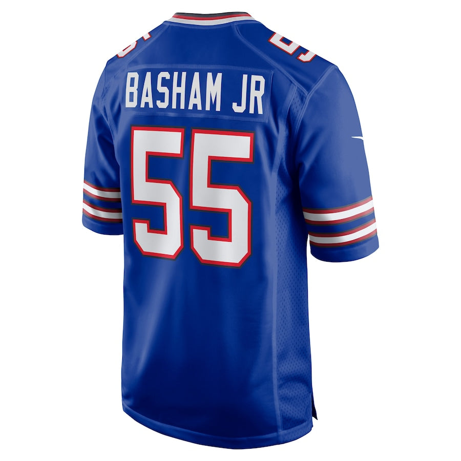 B.Bills #55 Boogie Basham Royal Game Jersey Stitched American Football Jerseys