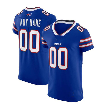 Custom B.Bills Royal Vapor Elite Jersey Stitched Jersey Football Jerseys