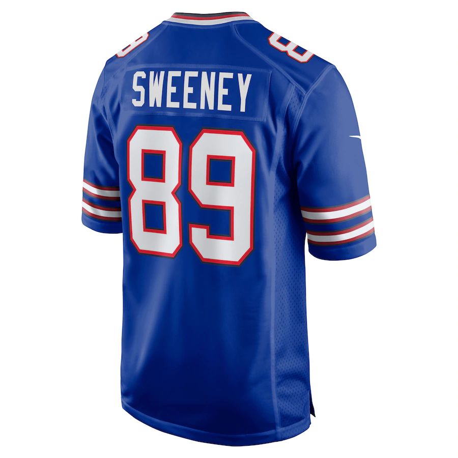 B.Bills #89 Tommy Sweeney Royal Game Player Jersey American Stitched Football Jerseys