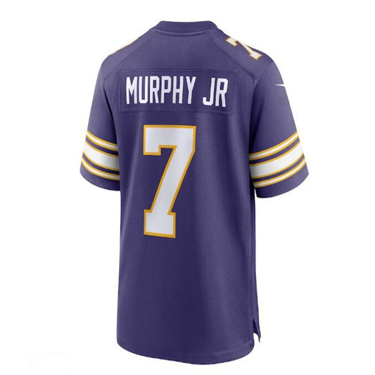 MN.Vikings #7 Byron Murphy Jr. Classic Player Game Jersey - Purple Stitched American Football Jerseys