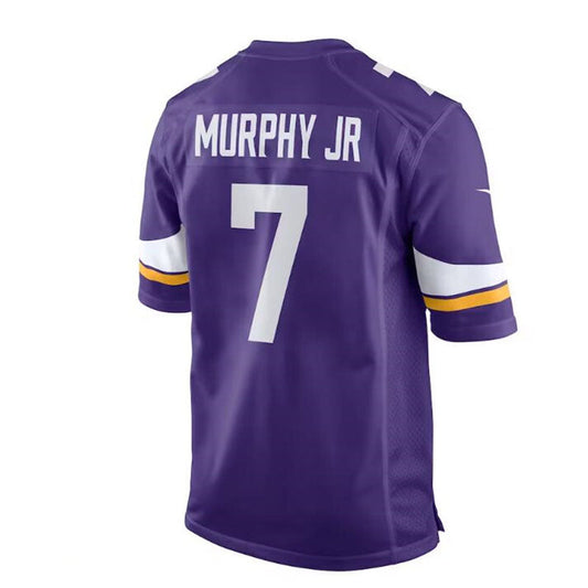 MN.Vikings #7 Byron Murphy Jr. Game Jersey - Purple Stitched American Football Jerseys