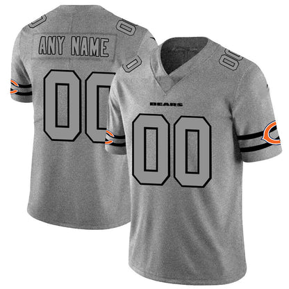 C.Bears Customized 2019 Gray Gridiron Gray Vapor Untouchable Limited Jersey Stitched American Football Jerseys