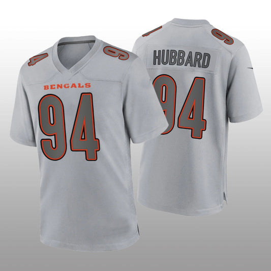 C.Bengals #94 Sam Hubbard Gray Atmosphere Game Jersey Stitched American Football Jerseys