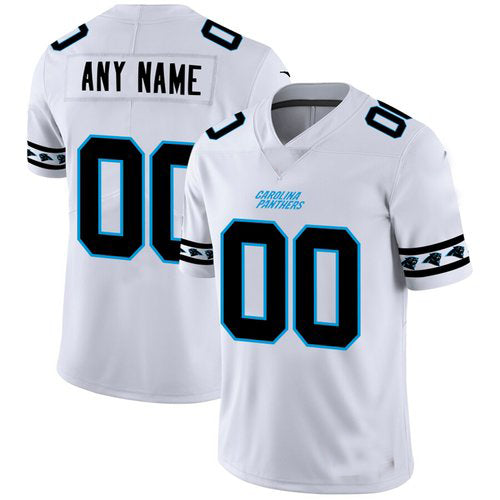 Custom C.Panthers White Team Logo Vapor Limited Jersey Stitched Jersey Football Jerseys