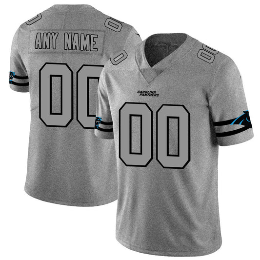 C.Panthers Customized 2019 Gray Gridiron Gray Vapor Untouchable Limited Jersey Stitched Football Jerseys