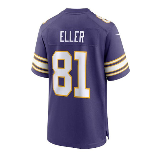 MN.Vikings #81 Carl Eller Classic Retired Player Jersey - Purple Stitched American Football Jerseys