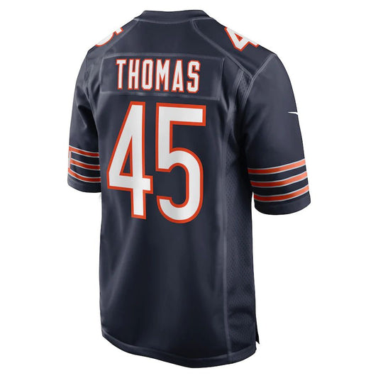 C.Bears #45 Joe Thomas Navy Game Player Jersey Stitched American Football Jerseys