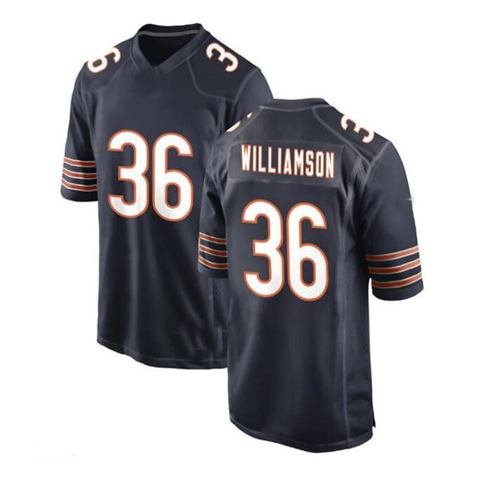 C. Bears #36 Kendall Williamson Game Jersey - Navy Stitched American Football Jerseys