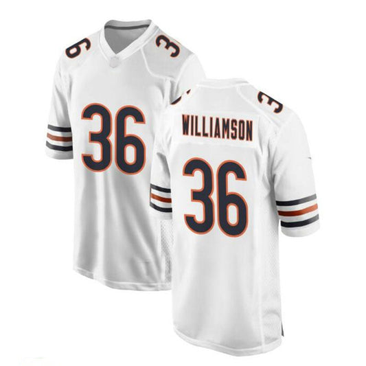 C. Bears #36 Kendall Williamson Game Jersey - White Stitched American Football Jerseys