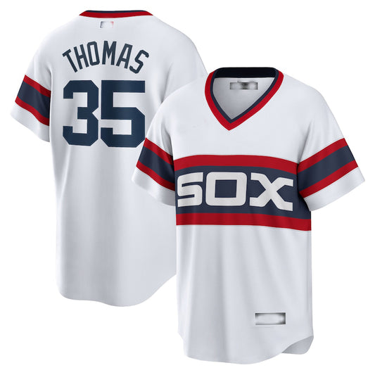 Chicago White Sox #35 Frank Thomas White Home Cooperstown Collection Player Jersey Baseball Jerseys