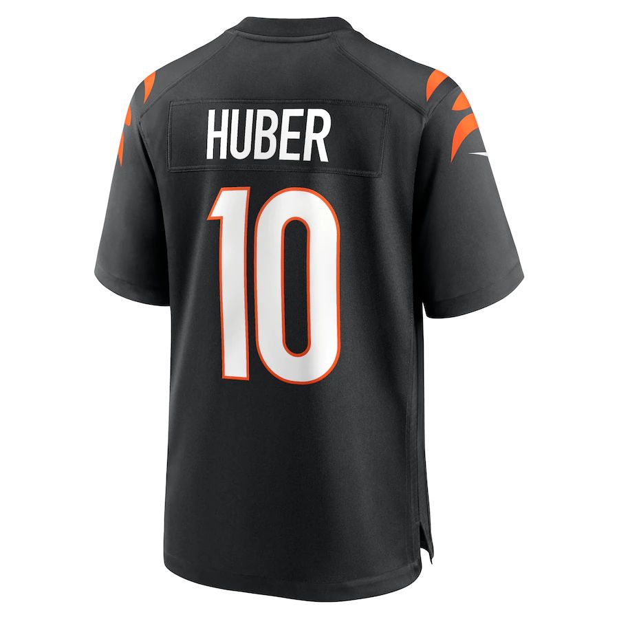C.Bengals #10 Kevin Huber Black Game Jersey Stitched American Football Jerseys