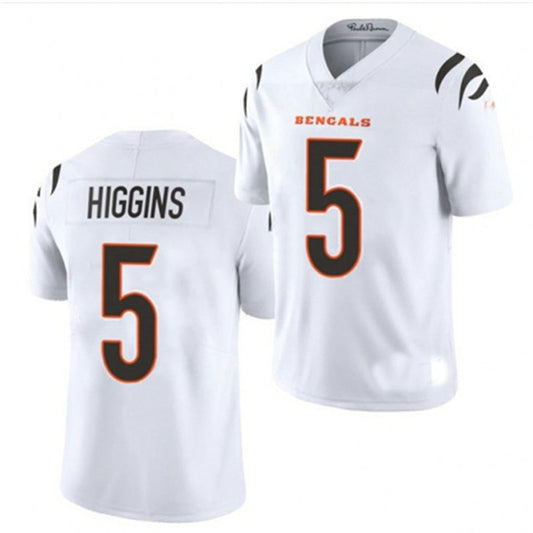 C.Bengals #5 Tee Higgins White Vapor Untouchable Limited Jersey Stitched American Football Jerseys