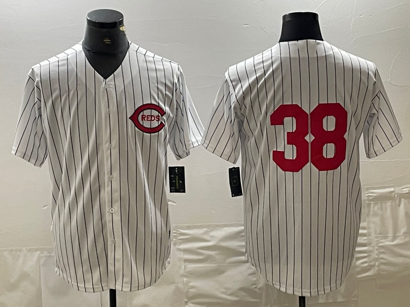 Cincinnati Reds #38 Jose Barrero White Field of Dreams Stitched Baseball Jersey