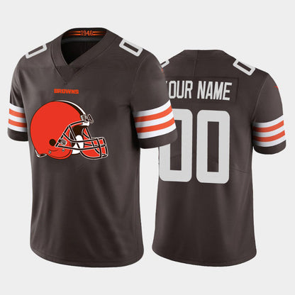 C.Browns Customized Brown Team Big Logo Vapor Untouchable Limited Jersey American Jerseys Stitched  Football Jerseys