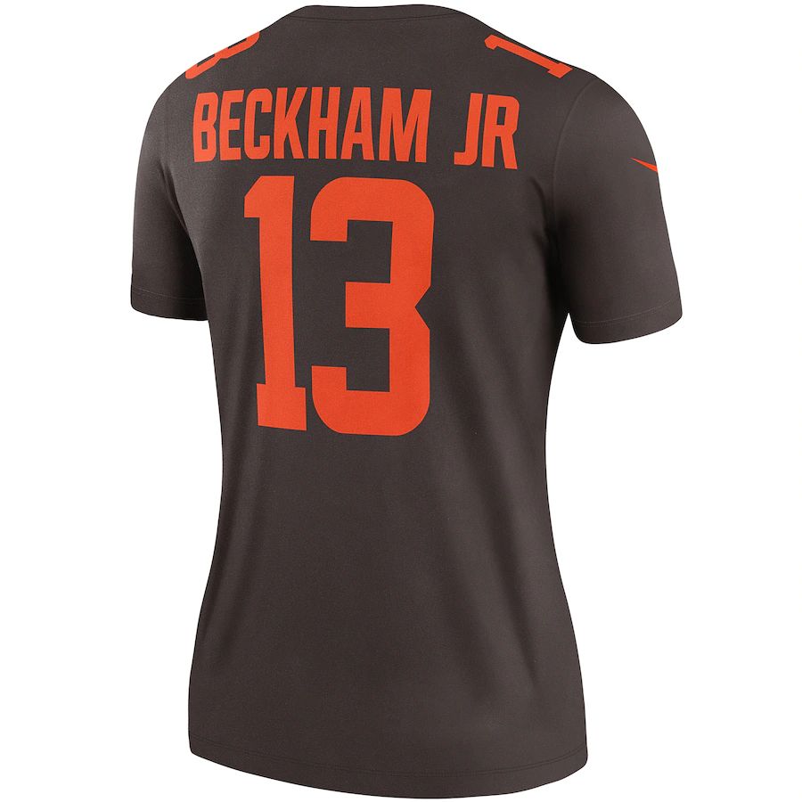 C.Browns #13 Odell Beckham Jr. Brown Alternate Legend Jersey Stitched American Football Jerseys