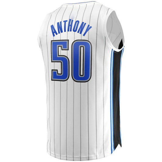 O.Magic #50 Cole Anthony Fanatics Branded 2022-23 Fast Break Replica Jersey White Association Edition Stitched American Basketball Jersey