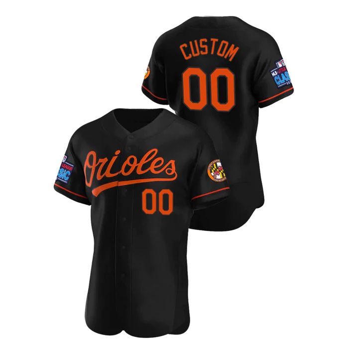 Custom Baltimore Orioles 2022 Little League Classic Black Stitched Jersey Baseball Jerseys
