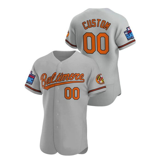 Custom Baltimore Orioles 2022 Little League Classic Gray Stitched Jersey Baseball Jerseys