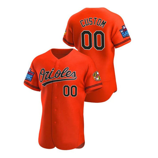 Custom Baltimore Orioles Little League Classic Orange Stitched Jersey Baseball Jerseys