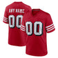 Custom SF.49ers New Red Black Stitched American Football Jerseys 2022