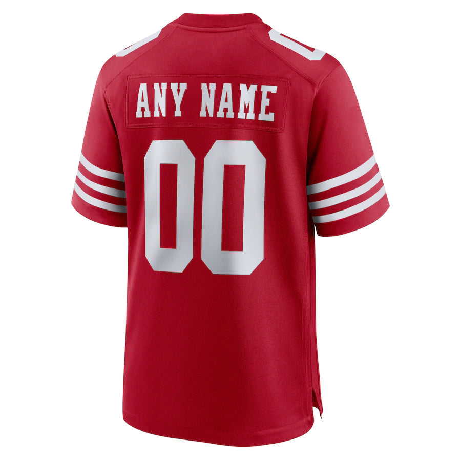 Custom SF.49ers New Red Stitched American Football Jerseys 2022