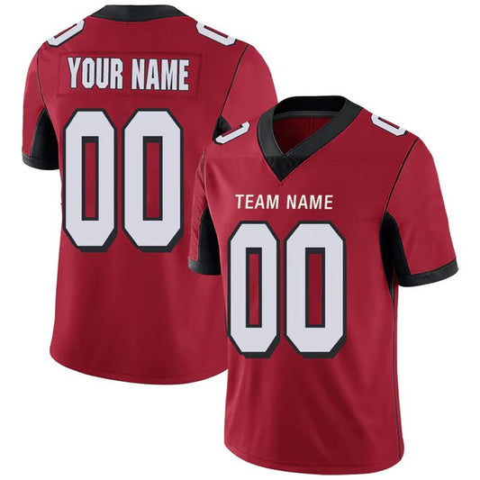 Custom A.Falcons Stitched American Personalize Birthday Gifts Red Jersey Stitched Football Jerseys