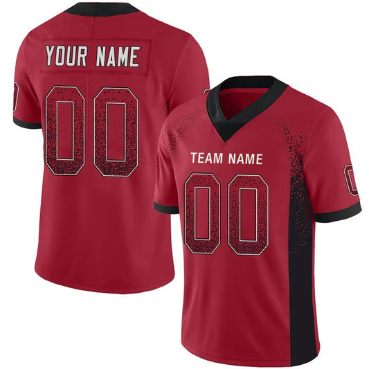 Custom A.Falcons Stitched American Personalize Birthday Gifts Red Jersey Stitched Football Jerseys