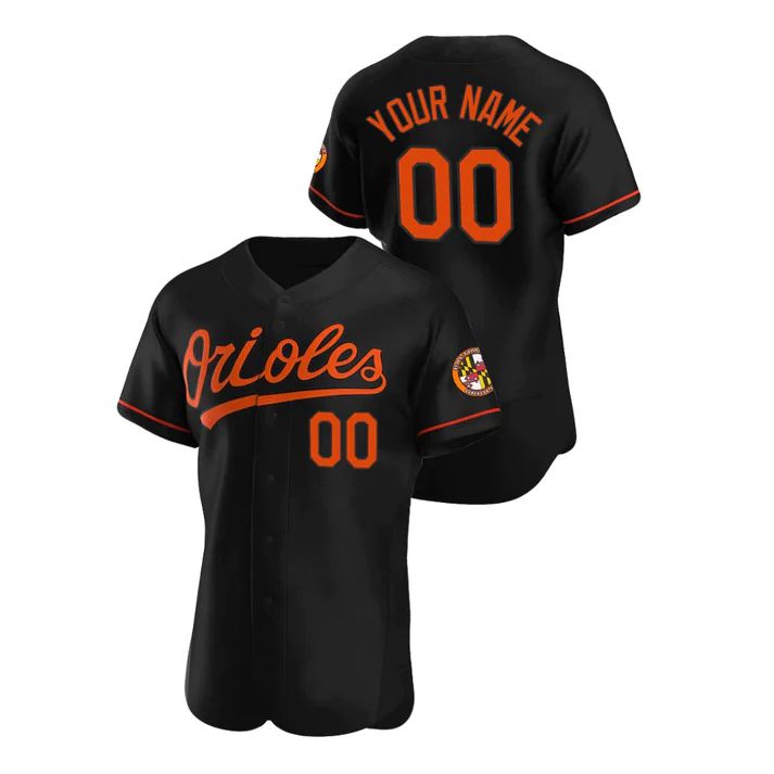 Custom Baltimore Orioles Game Black Stitched Jerseys Baseball Jerseys