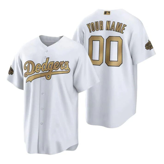 Custom Los Angeles Dodgers White 2022 All Star Game Stitched Jerseys Baseball Jerseys
