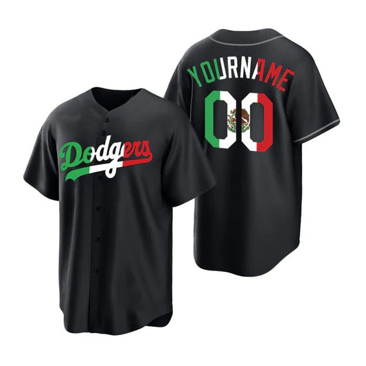 Custom Los Angeles Dodgers Black Fashion Stitched Jerseys Men Youth Women Letter And Numbers Birthday Gift Baseball Jerseys