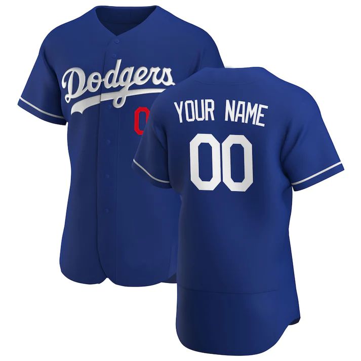 Custom Los Angeles Dodgers  Blue Stitched Jerseys Baseball Jerseys
