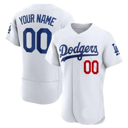 Custom Los Angeles Dodgers White Stitched Jerseys Baseball Jerseys