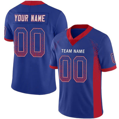 Custom B.Bills American Personalize Birthday Gifts Blue Jersey Stitched Football Jerseys