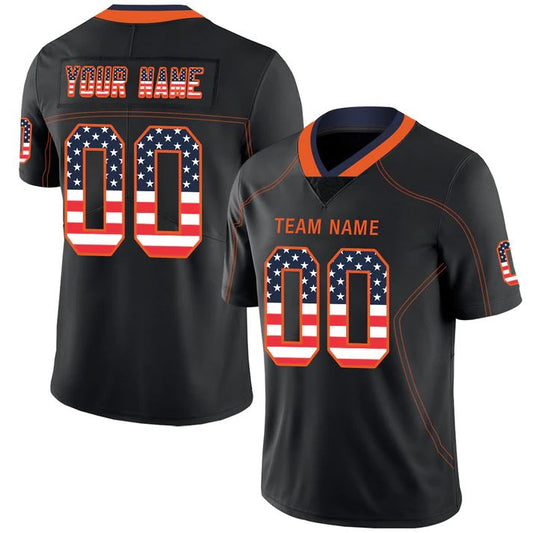 Custom C.Bears Stitched American Personalize Birthday Gifts Black Jersey Football Jerseys